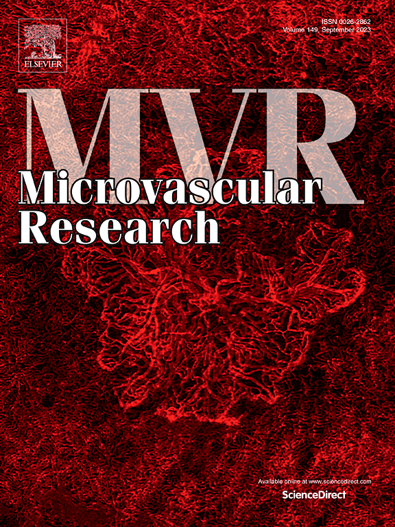 Go to journal home page - Microvascular Research